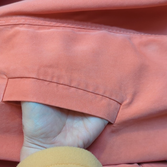 Chicos Womens Jacket Soft Ruffle Roll Tab Sleeve Lyocell Orange Small - Picture 4 of 6